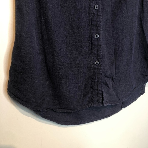 Weatherproof Linen Blend Sleeveless Button Down Top, size S - Picture 3 of 8